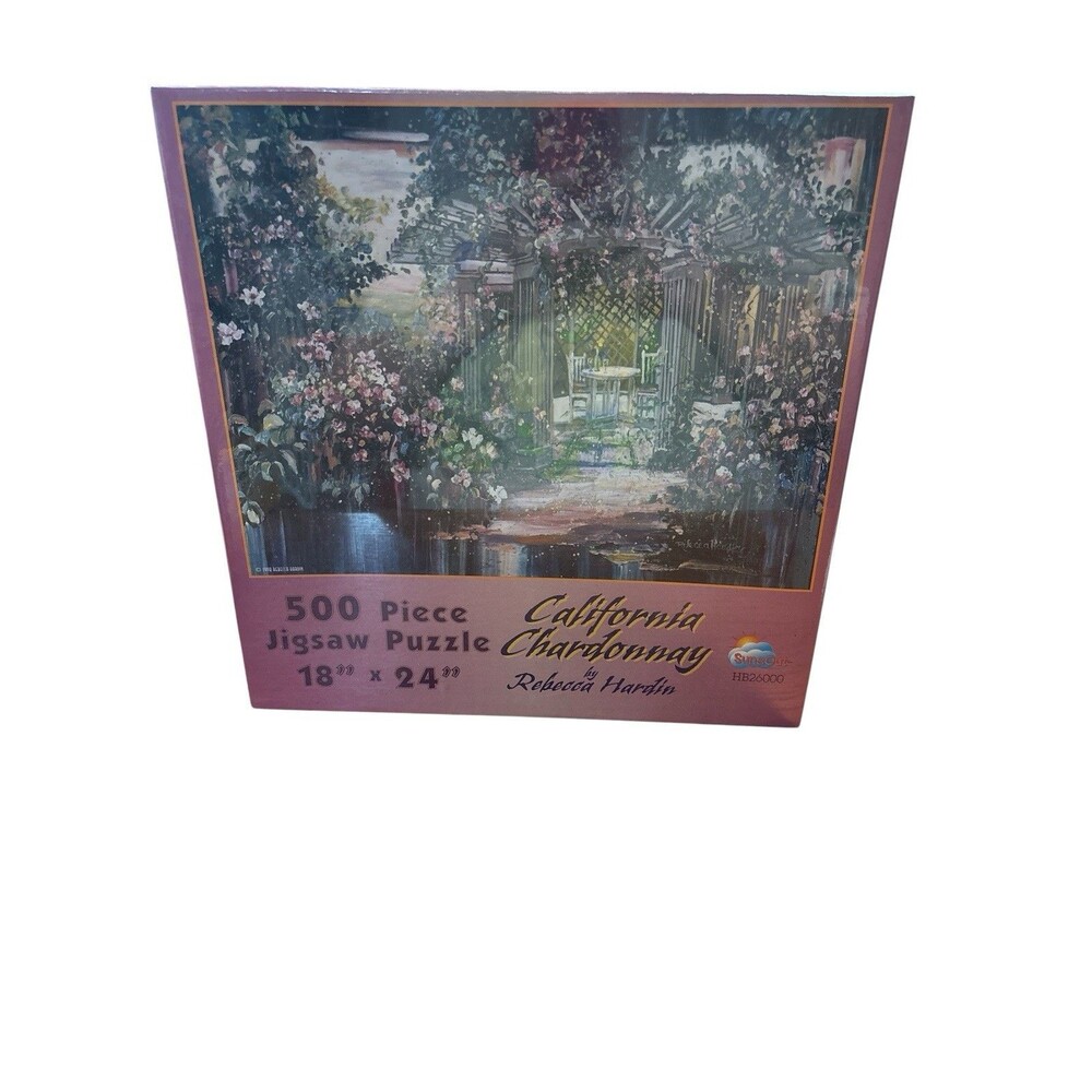 Vintage Sunsout California Chardonnay 500 Piece Jigsaw Puzzle *New Sealed